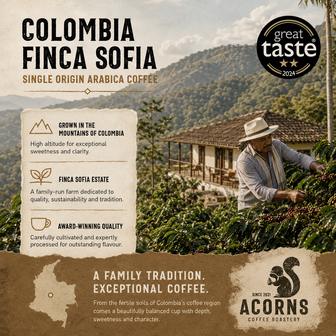 acorns coffee roastery freshly roast coffee beans in bordon Hampshire UK